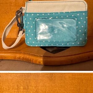 Thirty-one canvas crew Charlie Polka Dots Card Holder